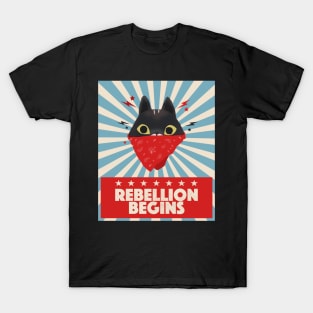 Rebellion begins... Cat rebel rebel  version T-Shirt